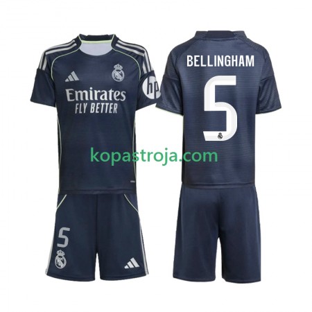 Billiga Fotbollströjor Real Madrid Jude Bellingham 5 Barn Borta tröja 2025/26 Kortärmad